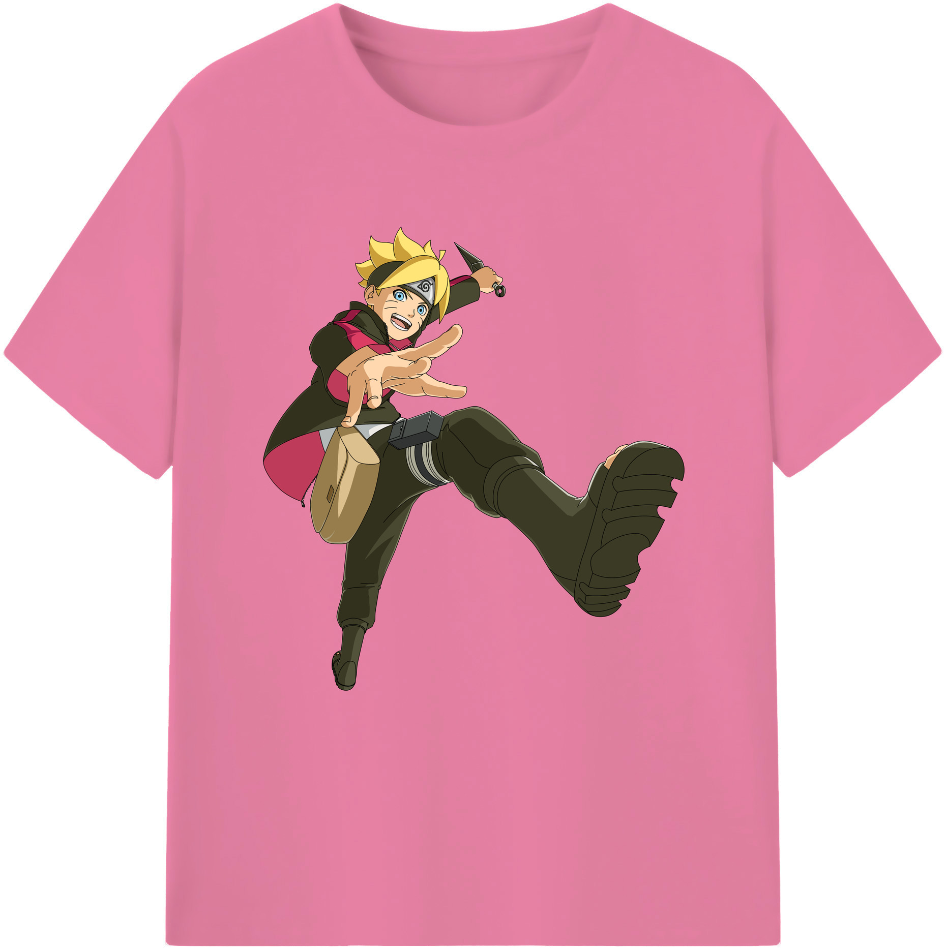 （画像用） NARUTO -ナルト- うずまき ボルト Uzumaki Boruto 綿100％半袖Tシャツ（フロントプリント）